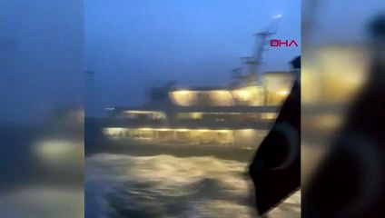 Sise teslim olan İstanbul Boğazı'nda korku dolu anlar