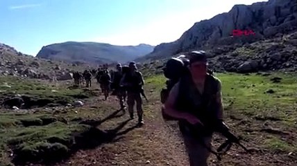 Komandolar Davraz Dağı'na tırmandı! Tüyleri diken diken eden görüntüler
