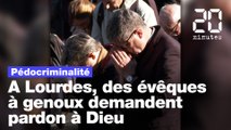Pédocriminalité: A Lourdes, des évêques à genoux demandent pardon à Dieu