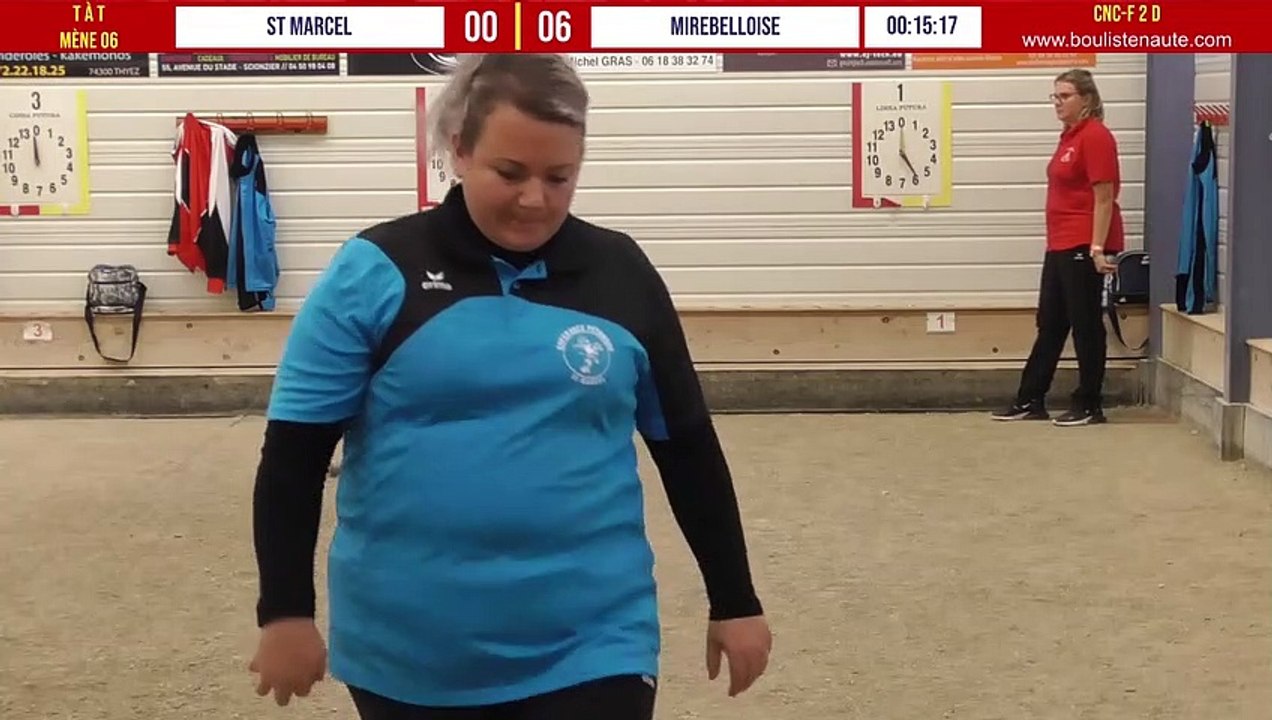 ST MARCEL vs MIREBELLOISE tête-à-tête : Championnat National des Clubs de Pétanque Féminins - 2ème Division - Groupe D à Cluses