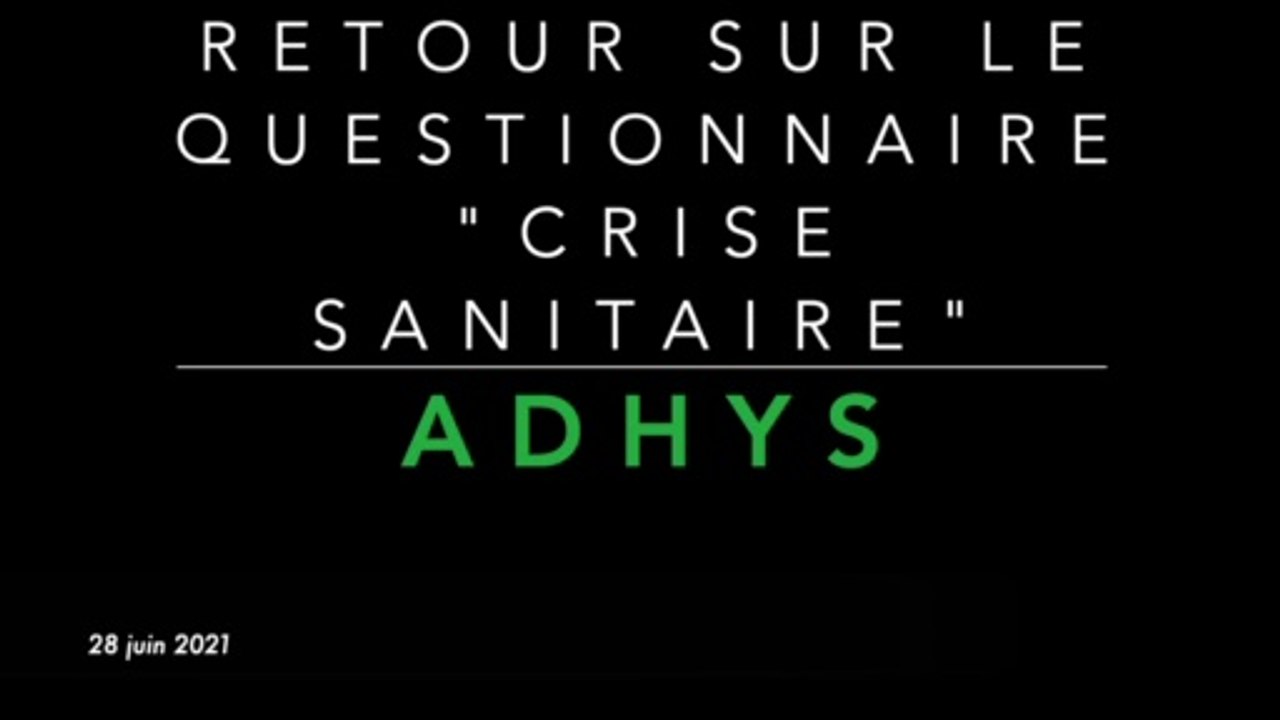 Questionnaire crise sanitaire