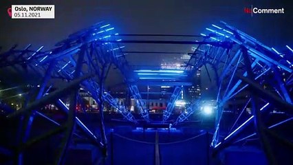 Light based works of art illuminate Oslo
