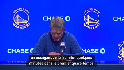 Warriors - Kerr : “Nous essayons d'économiser Curry"