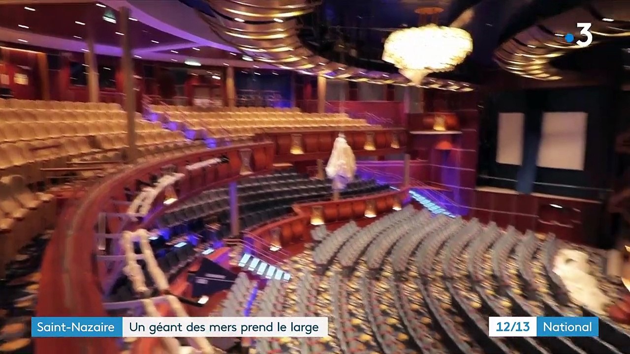 Loire-Atlantique : le "Wonder of the Seas" a quitté le port de Saint-Nazaire