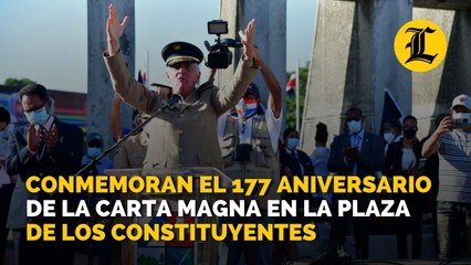 Conmemoran el 177 aniversario de la Carta Magna en la Plaza de los Constituyentes