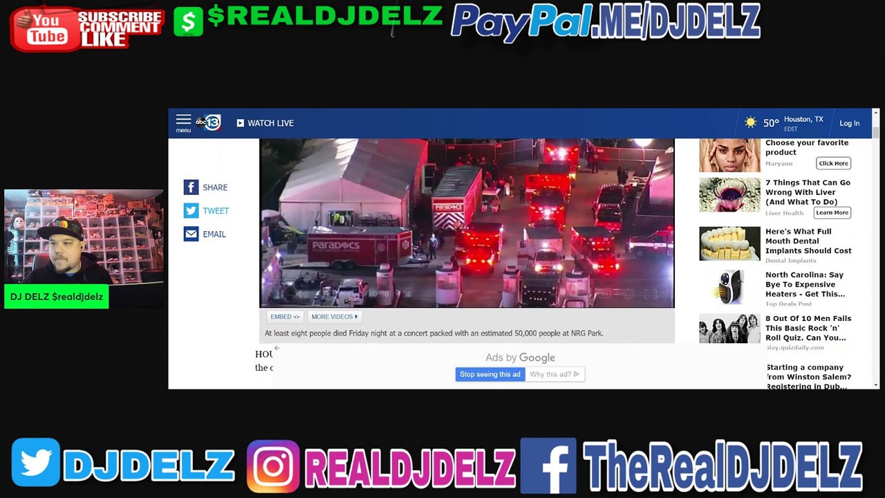 Chaos at Travis Scott Astro World Festival in Houston WITH 8 deaths (COVERAGE FOOTAGE & NEWS REPORT LIVE)