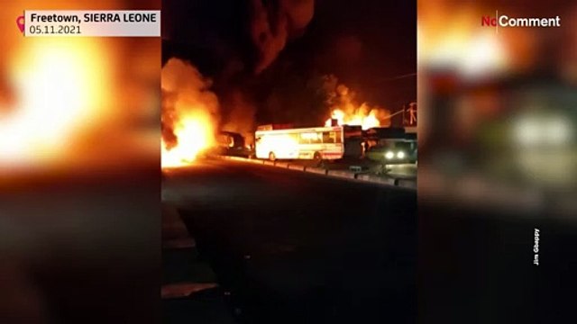 Oil tanker explodes in Sierra Leone