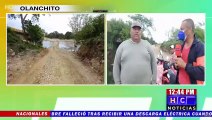 Pobladores de San Marcos, Valle Arriba exigen un puente definitivo entre Olanchito y Yoro