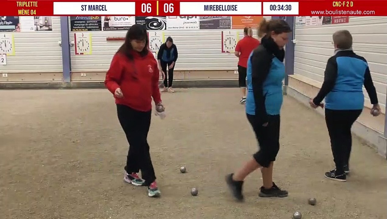 St-Marcel vs Mirebelloise triplette : Championnat National des Clubs de Pétanque Féminins - 2ème Division - Groupe D à Cluses