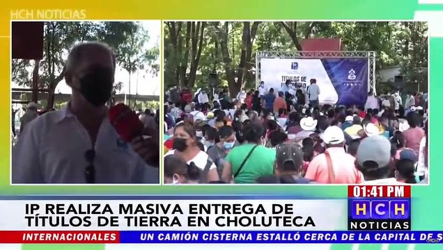 Entregan más de 2,400 títulos de propiedad a pobladores de Choluteca
