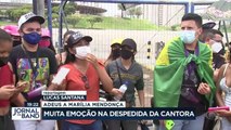 Cerimônia foi restrita à família e amigos. Durante o sábado, uma multidão de fãs se despediu da cantora, na capital goiana.