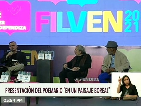 Tarek William Saab presentó su antología poética “En un paisaje boreal” en Filven 2021