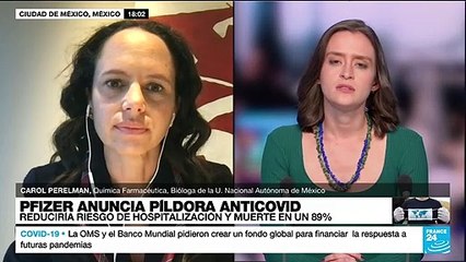 Carol Pereman: Los antivirales contra el Covid-19 "nos permiten ayudar a los pacientes desde casa"