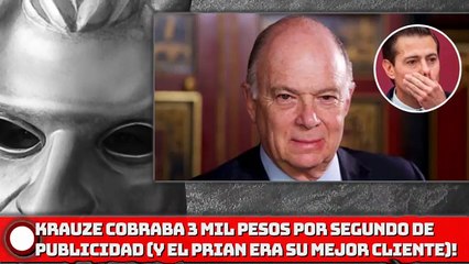 COBRABA 3 MIL PESOS POR SEGUNDO DE PUBLICIDAD (y el PRIAN su mejor cliente)!