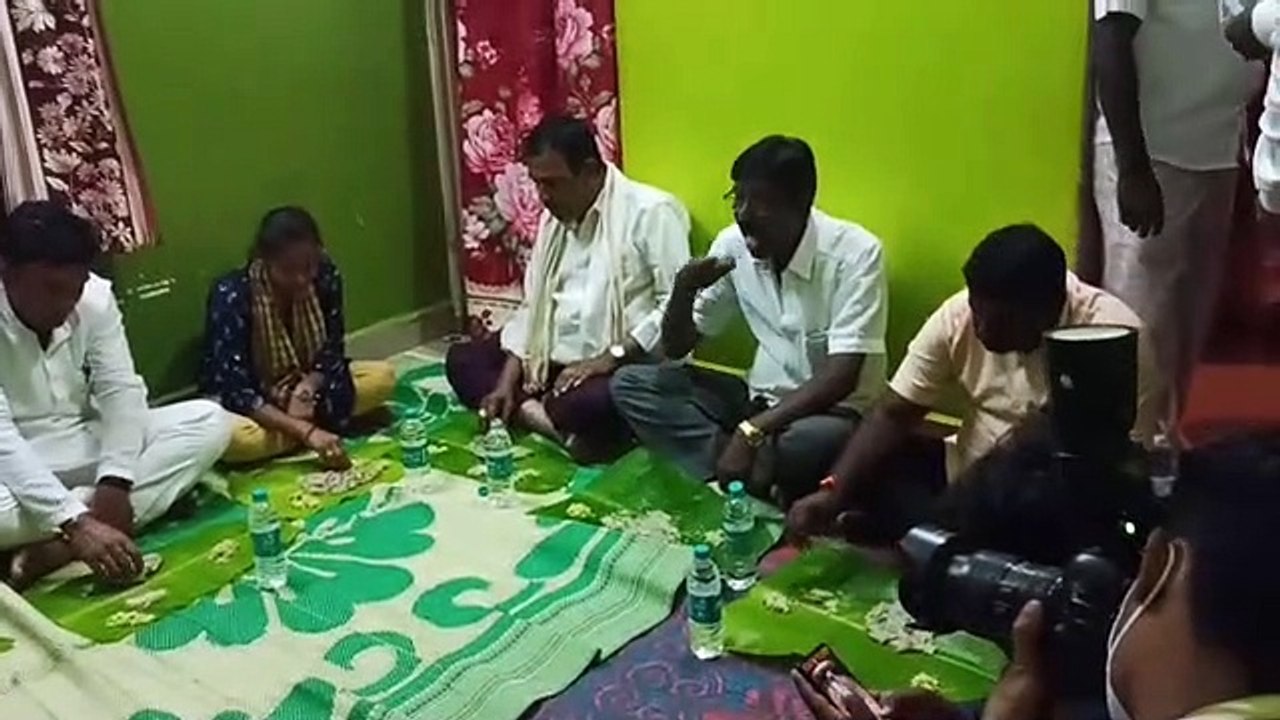 Sudhakar Meals At Dalith Home