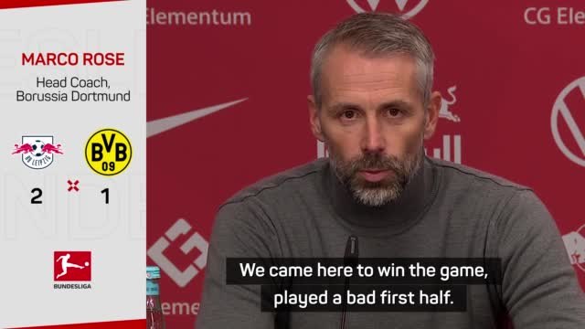 Rose says injuries are not an excuse as Dortmund fall to Leipzig