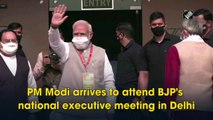 PM Modi arrives to attend BJP's national executive meeting in Delhi