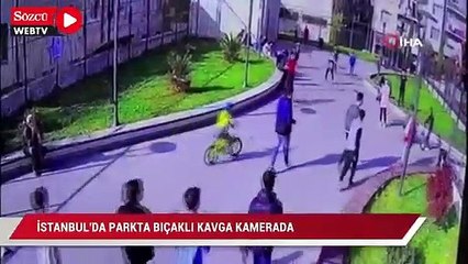 Video herunterladen: İstanbul’da parkta bıçaklı kavga kamerada