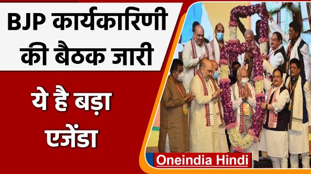 BJP National Executive Meeting: PM Modi की मौजूदगी में BJP कार्यकारिणी की बैठक जारी | वनइंडिया हिंदी