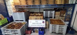 22 bin 150 litre etil alkol ile bandrolsüz 13 bin 693 şişe şarap ele geçirildi