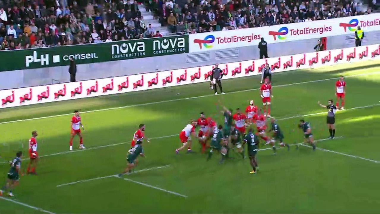TOP 14 - Essai de Tumua MANU (SP) - Section Paloise - Biarritz Olympique - J10 - Saison 2021/2022