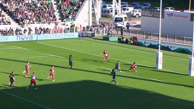 TOP 14 - Essai de Barnabé COUILLOUD (BO) - Section Paloise - Biarritz Olympique - J10 - Saison 2021/2022