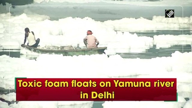 Toxic foam floats on Yamuna river in Delhi