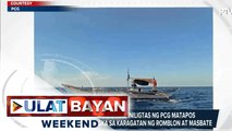 Dalawang indibidwal, iniligtas ng PCG matapos masiraan ng bangka sa karagatan ng Romblon at Masbate