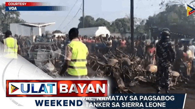 99 indibidwal, namatay sa pagsabog ng fuel tanker sa Sierra Leone -19 biktima, namatay matapos bumangga at masunog ng isang truck sa Mexico -8 indibidwal, patay sa stampede sa music festival sa Texas