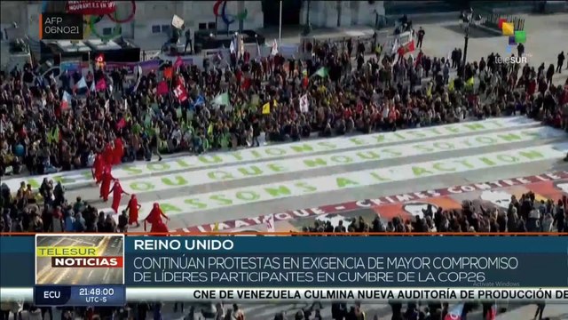 COP26: miles de personas protestan en Glasgow exigiendo acción ante cambio climático