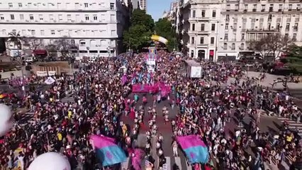 Celebração do Orgulho LGTBQ em Buenos Aires