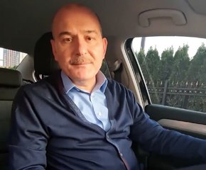 Bakan Soylu direksiyon başında çekilen videosunu paylaştı: 'Bi Hareketine Bakar Hayat'