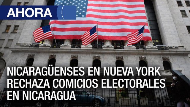Nicaragüenses en Nueva York rechazan los comicios presidenciales en #Nicaragua - #11Nov - Ahora