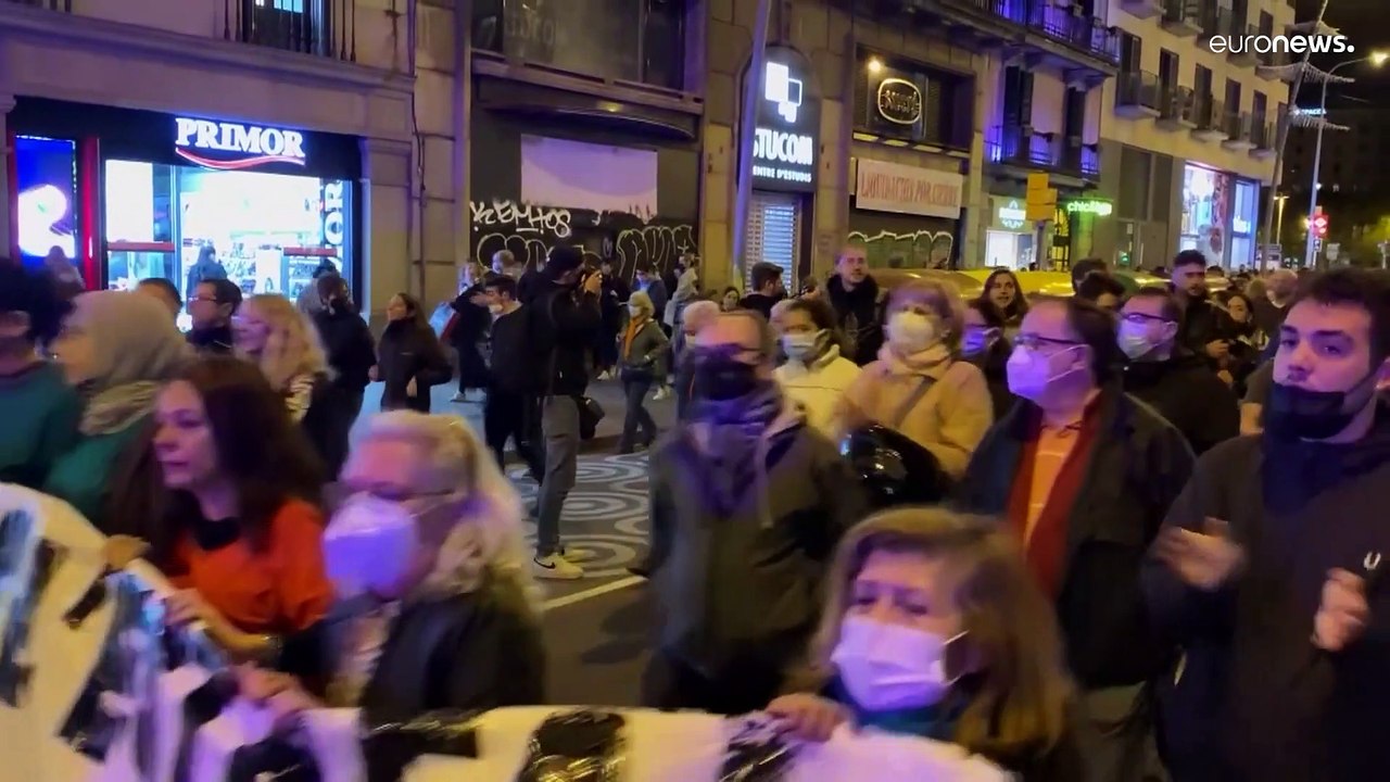 Hoher strompreis treibt spanier auf die straße