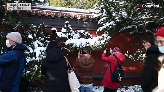 Early snowfall covers 2022 Winter Olympics host city of Beijing