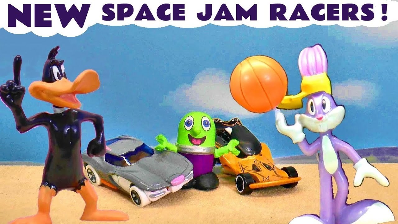 Toy Car Racing with NEW Space Jam A New Legacy Toy Cars in this Funny Funlings Race Competition versus Disney Cars 3 Lightning McQueen Full Episode English Toy Story Video for Kids by Toy Trains 4U