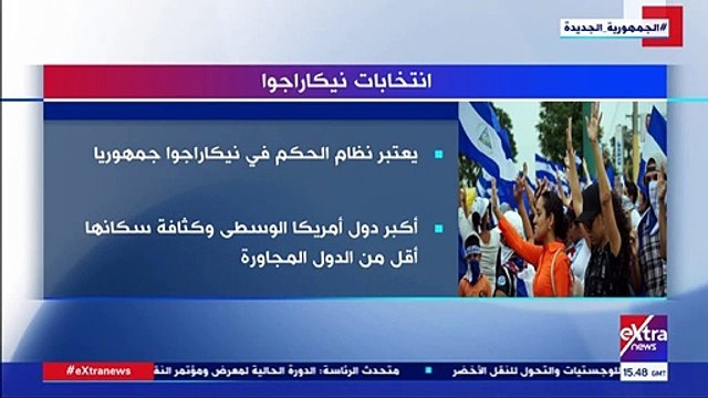 فيديو.. إكسترا نيوز تعرض تقريرا حول الانتخابات الرئاسية في نيكاراجوا