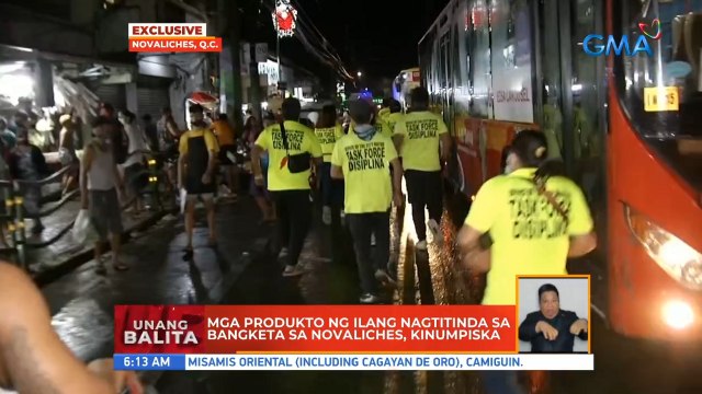 Mga produkto ng ilang nagtitinda sa bangketa sa Novaliches, kinumpiska | UB