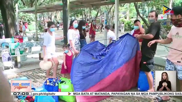 Bilang ng mga nagpupunta sa QCMC, dumami nang simulang payagan na makalabas ang mga bata