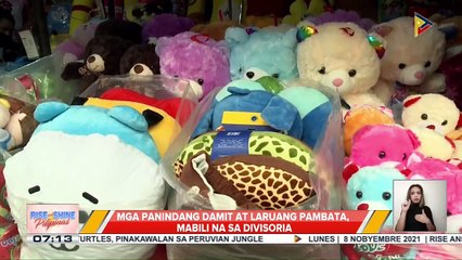 下载视频: Mga mamimili, dagsa na sa Divisoria; mga panindang damit at laruang pambata, mabenta na