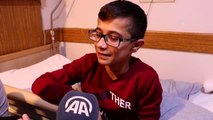 Savaş mağduru Muhammed ameliyatı için İstanbul'da özel hastaneye sevk edildi