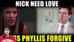 Nick is heartbroken when he decides to break up, begs Phyllis for forgiveness YandR Spoilers 2021