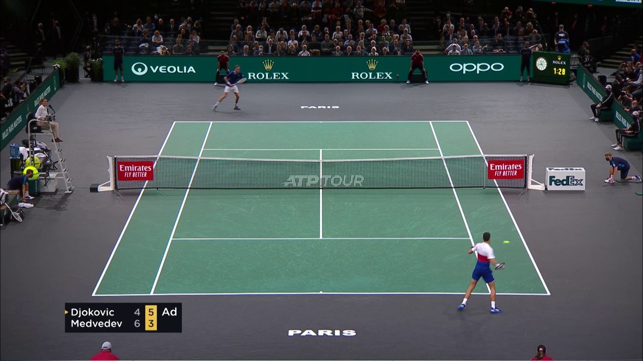 Djokovic v Medvedev | ATP Paris Masters Final | Match Highlights