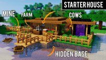 Minecraft  Starter Base Tutorial How to Build a Starter House Minecraft_