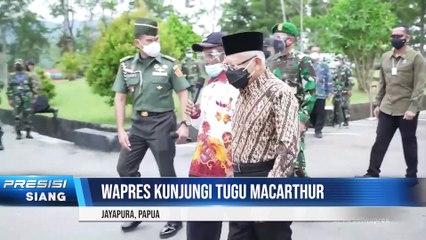 Wisata Sejarah di Papua, Ma'ruf Amin Kunjungi Tugu MacArthur