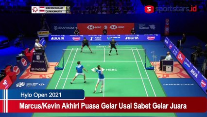 Marcus/Kevin Akhiri Puasa Gelar Usai Sabet Gelar Juara Hylo Open 2021