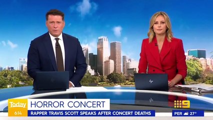 Travis Scott speaks out after Houston festival deaths _ 9 News Australia