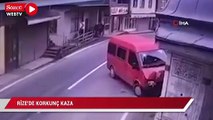 Rize'de dehşete düşüren kaza