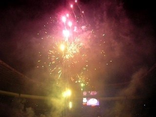 Feu d'artifice au Stade de France