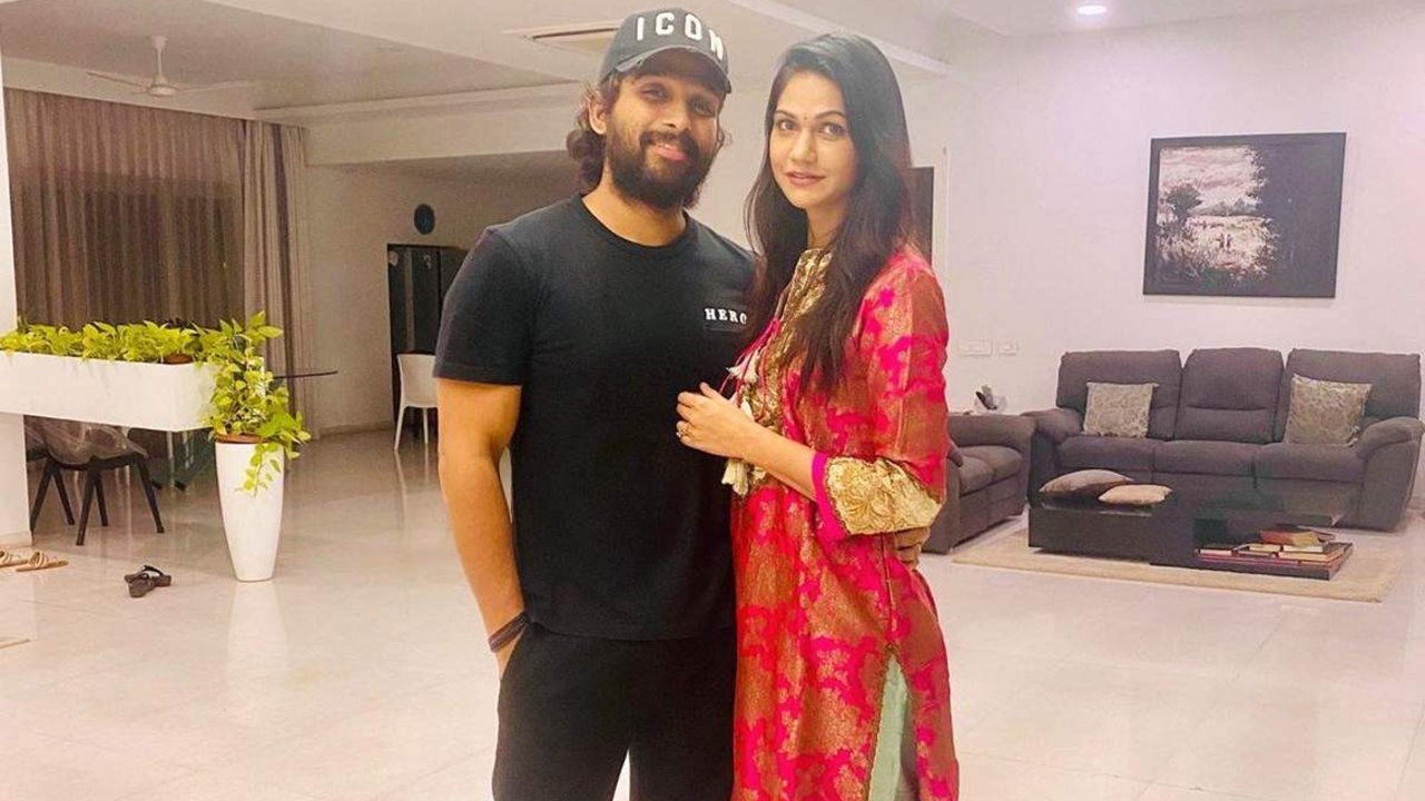 Allu Arjun and His Wife Sneha Reddy Celebrated Diwali
